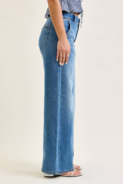 Judy Blue Jeans -HW Column w/ Trouser Styling