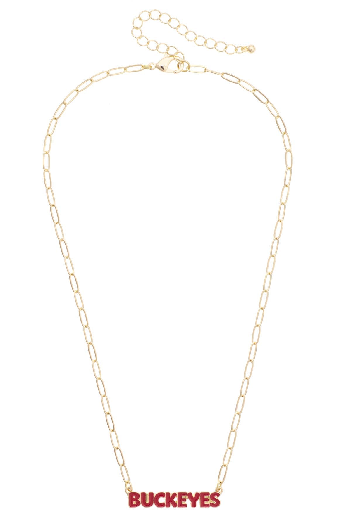 Canvas Style - Ohio State Buckeyes Puffy Nameplate Necklace
