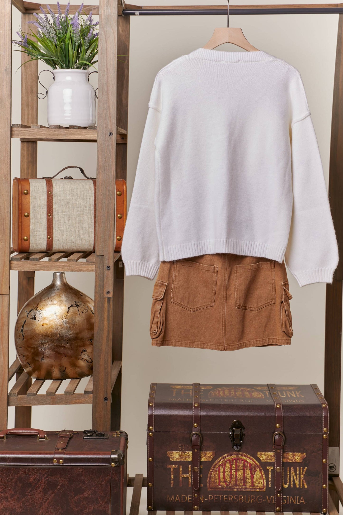 Mello. - Gingerbread Man Patch Cardigan