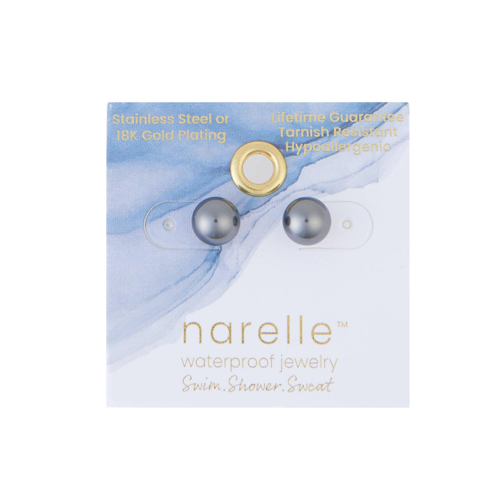 Howard's - Waterproof Earrings Faux Pearl in Stainless Steel Stud
