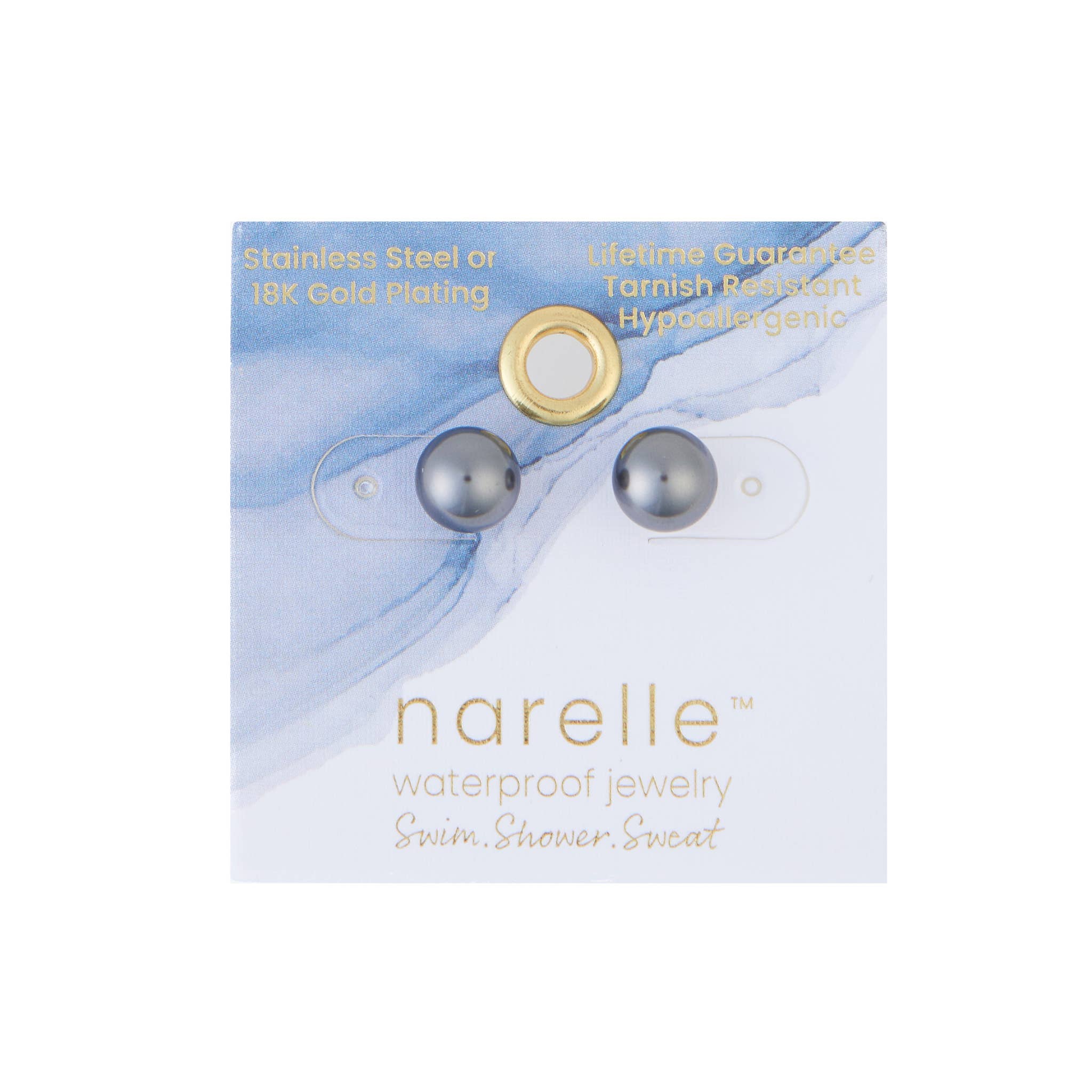 Howard's - Waterproof Earrings Faux Pearl in Stainless Steel Stud
