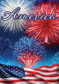 America Fireworks-Flag