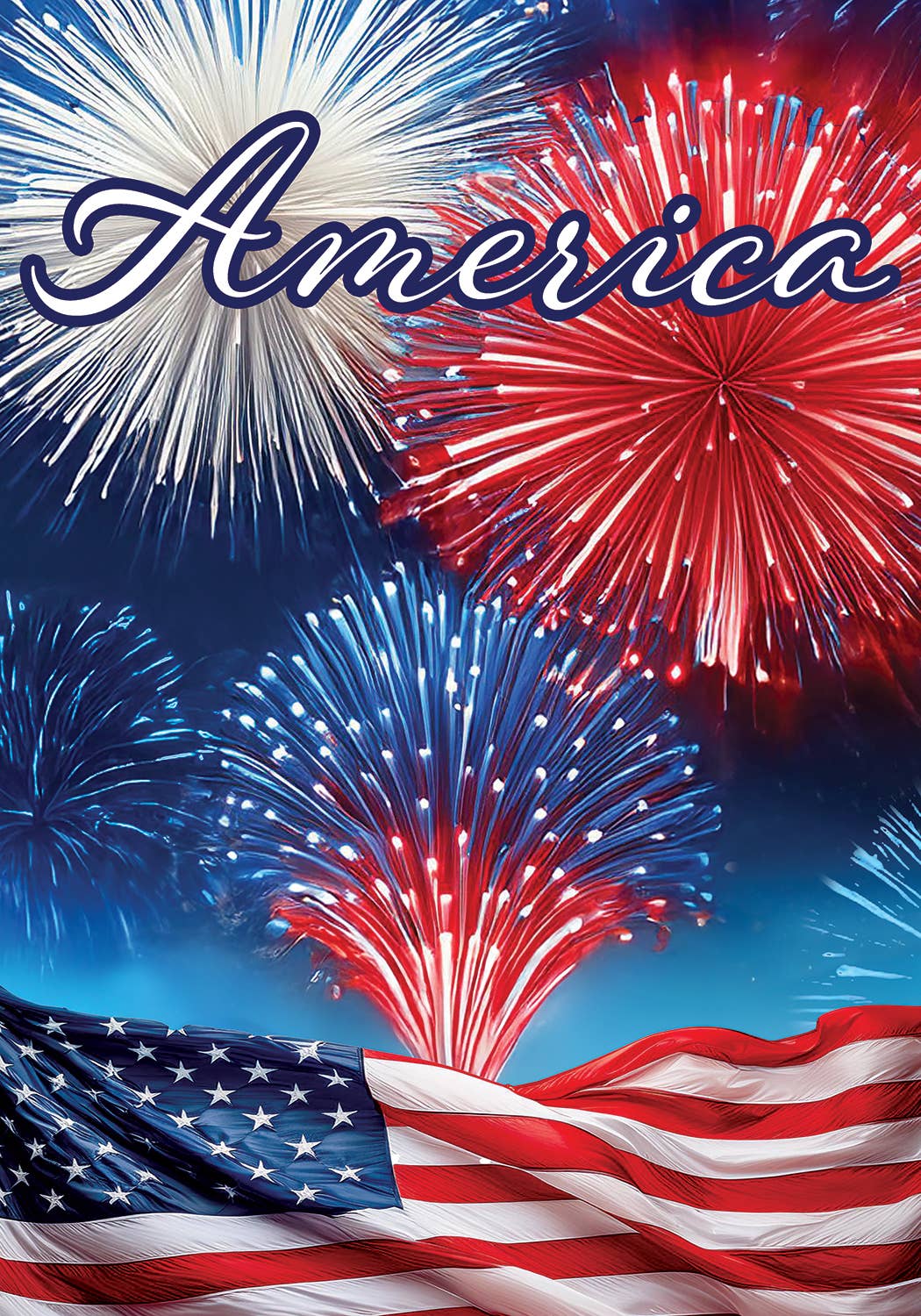 America Fireworks-Flag