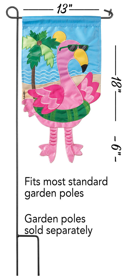 Magnolia - Garden Flamingo Flag