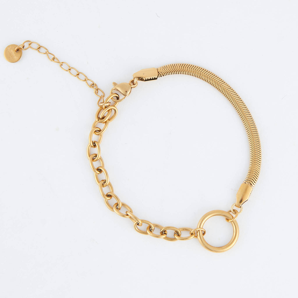Howard's - Narelle Waterproof Cable & Snake Chain Bracelet