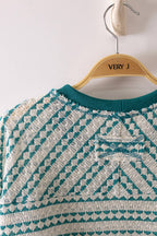 Emmie Textured Stripe Knit Top