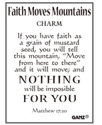 Faith Moves Mountains Charms