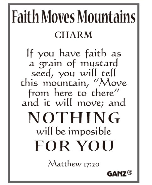 Faith Moves Mountains Charms