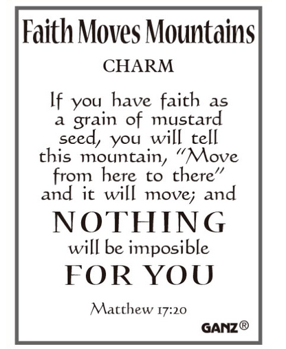 Faith Moves Mountains Charms