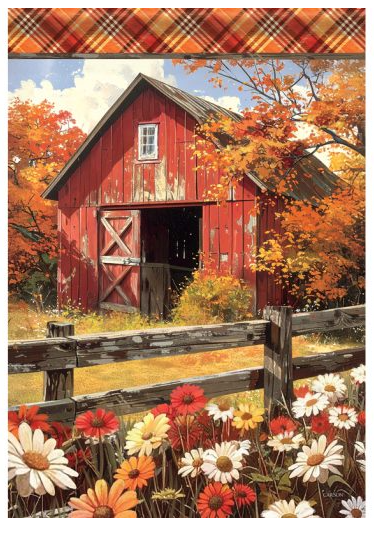 "Fall Blossom Pasture" Garden Durasoft™ Flag