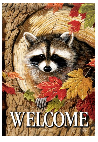 "Fall Raccoon" Durasoft™ Flag