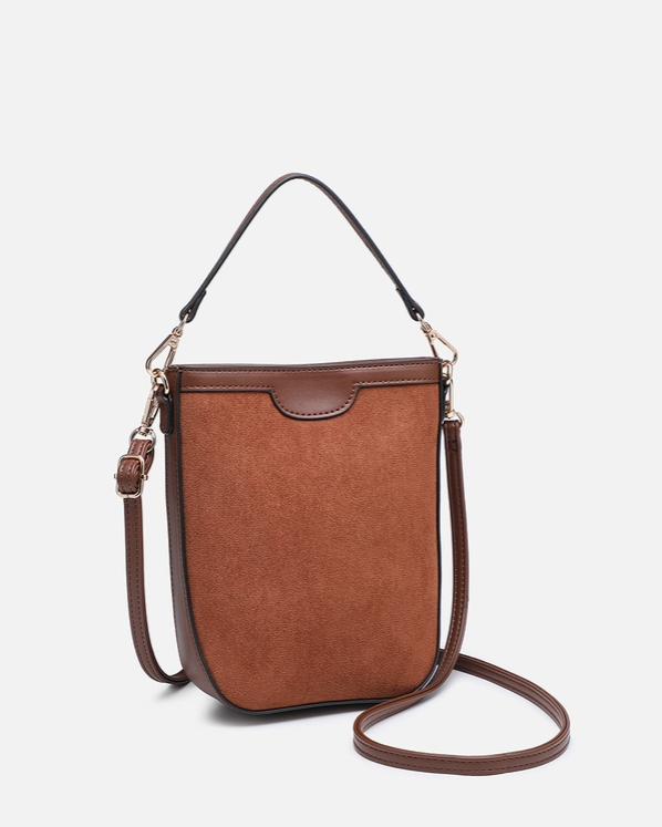 Myla Faux Suede Crossbody w/ Inner Card Pockets | M2853