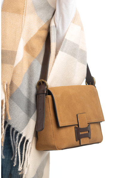 Simply Noelle Faux Suede Shoulder Bag