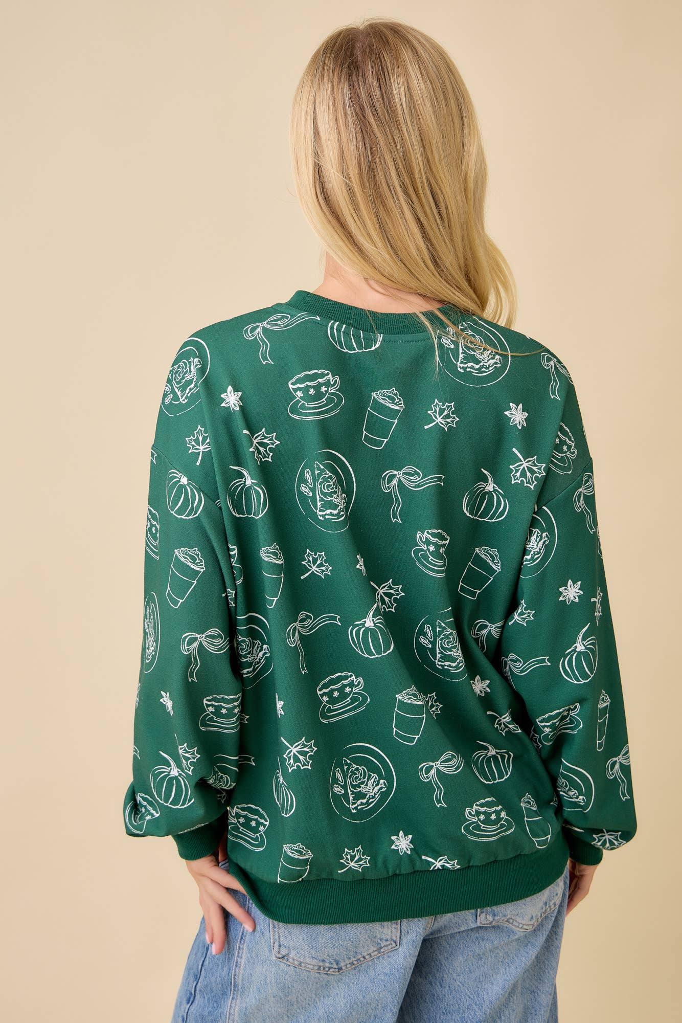 Main Strip - Pumpkin Spice Print Crewneck
