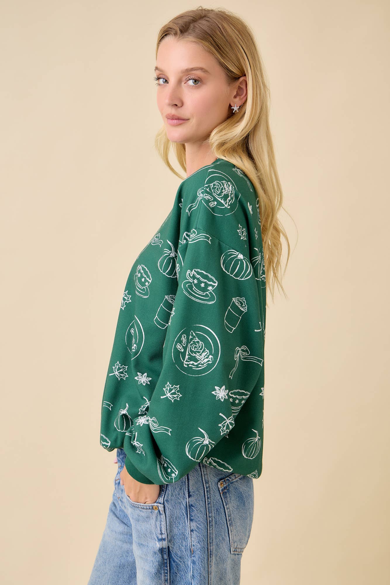 Main Strip - Pumpkin Spice Print Crewneck