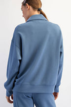 Rae Mode - MODAL SCUBA QUARTER ZIP FUNNEL NECK PULLOVER