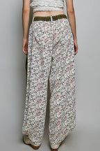 Pol Clothing - Relaxed Tapered Woven Drawstring Lightweight Waistband Pants