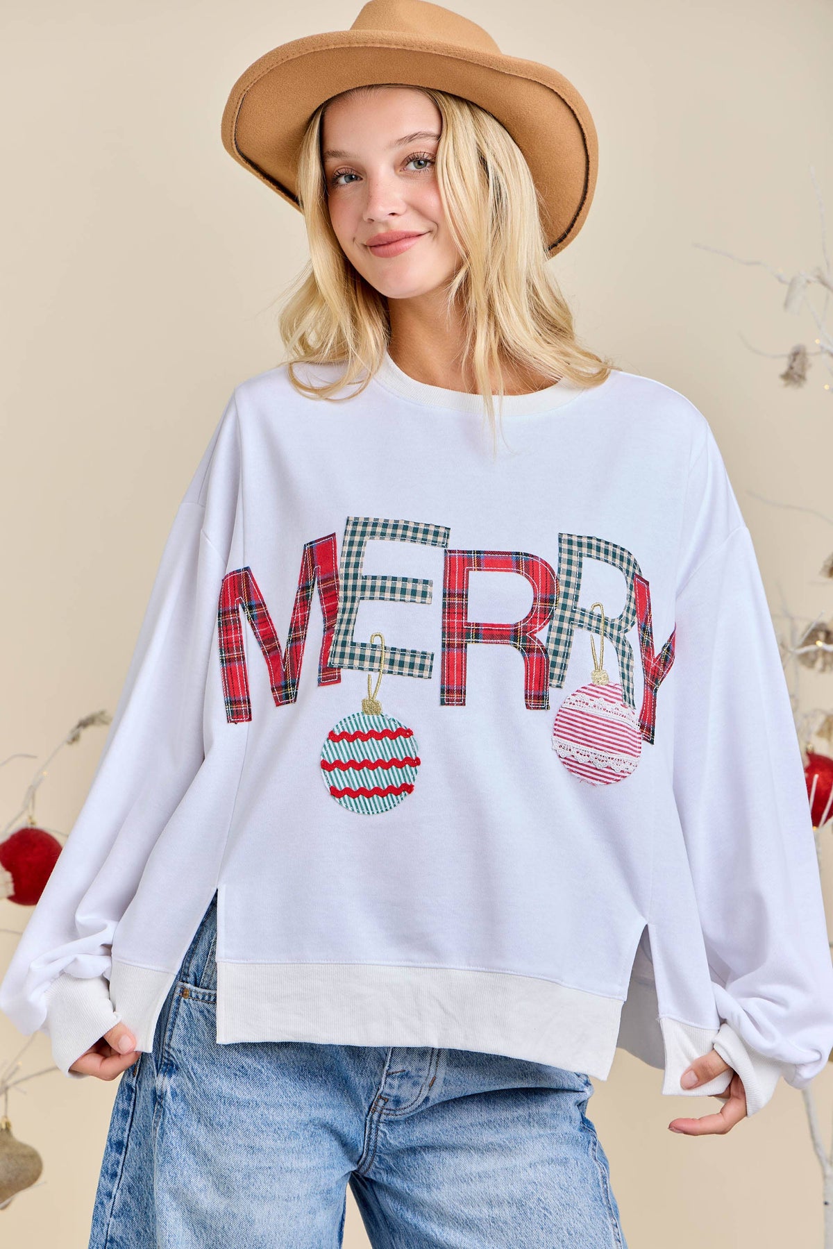 Merry Christmas Sweatshirt – Festive Holiday Pullover