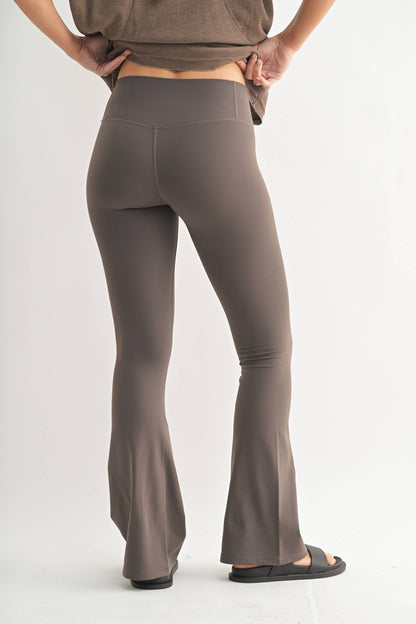 Mono B - BRONZE - Flared Fleece Leggings