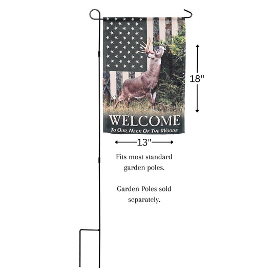 Magnolia - Flag Deer Camo Welcome 13x18