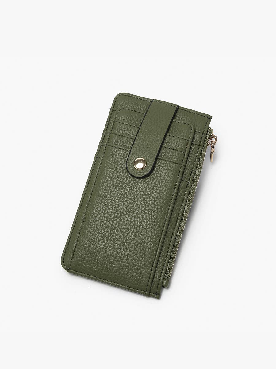 Jen & Co. - WL2541 Mae Multi-Card Wallet w/ Strap Snap Closure