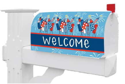 Fireworks Mailbox Cover