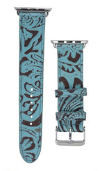Fister Turquoise Leather Watch Band 42mm/44mm
