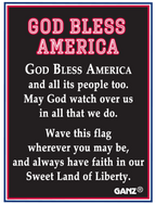 God Bless America Charm