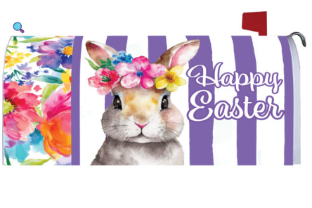 Floral Bunny-Mailbox Makeover