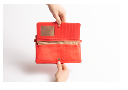 Foldover Crossbody Wristlet Wallet