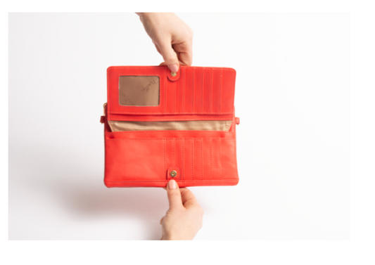 Foldover Crossbody Wristlet Wallet