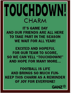 Football Touchdown Charms