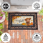 Frankie The Fall Highland Cow Sassafras Switch Mat