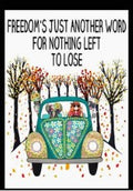 Freedom - VW Garden Flag G2132