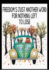 Freedom - VW Garden Flag G2132