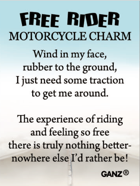 Free Rider Motorcycle Charm