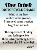 Free Rider Motorcycle Charm