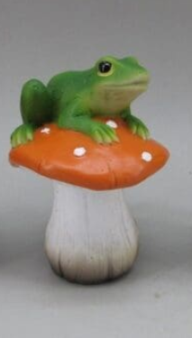 Frog on Mushroom
