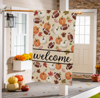 Game Day Welcome Burlap Flag