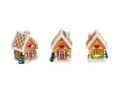 Gingerbread House Charms in a Basket