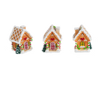 Gingerbread House Charms in a Basket