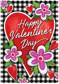 Gingham Valentine Flag