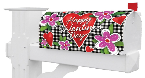 Gingham Valentine-Mailbox Cover