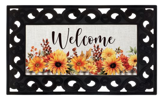 Fall Floral Jar Mini Mat