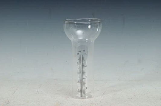 GLASS RAIN GAUGE 3X7