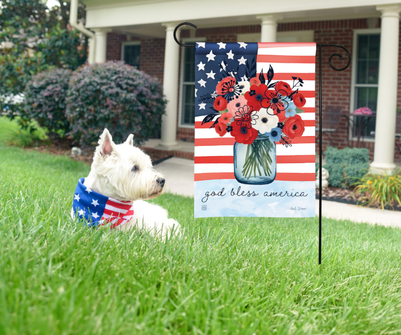 God Bless Garden Flag