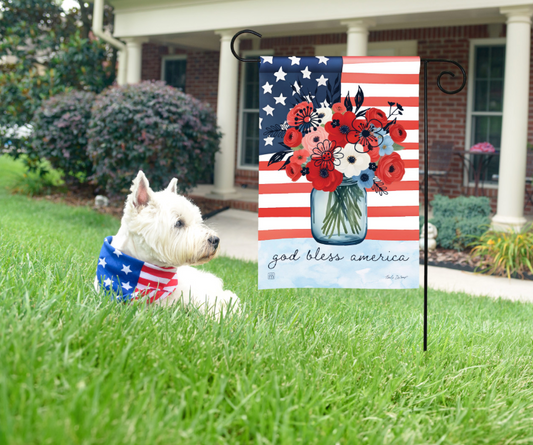 God Bless Garden Flag