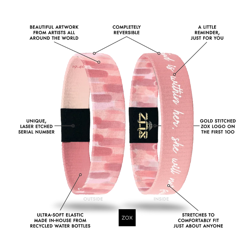 God Is Within Her Bible Verse Bracelet