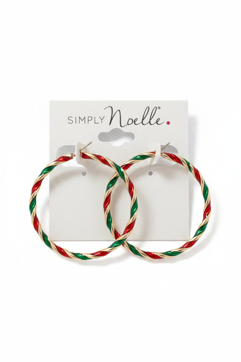 Holiday Hoop Earrings