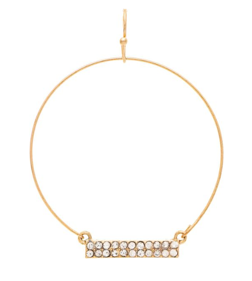 Pave Bar Circle ER